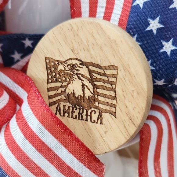 America & Jesus Gift Set * Laser Engraved Wood Keychain And Magnet Bottle Opener - Picture 5 of 7
